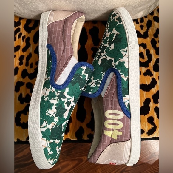 INKKAS Sneakers Trek Slip On Brick Leaf Chicago Green Blue Mens and Womens NEW main image 6